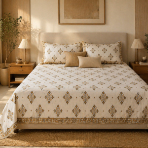 Premium Cotton Bedsheet - Floral Design